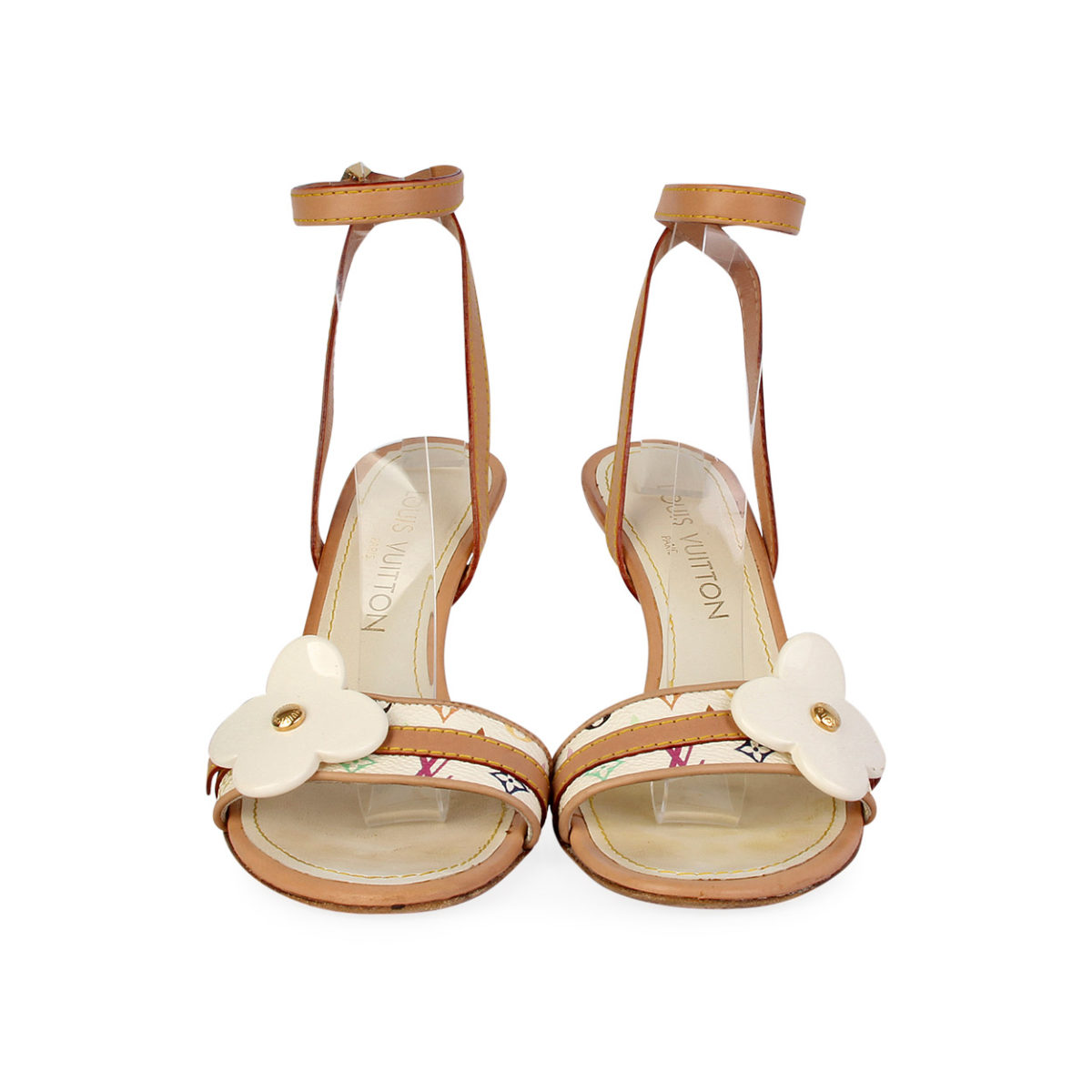 LOUIS VUITTON Multicolor Sandals White - S: 37 (4) | Luxity