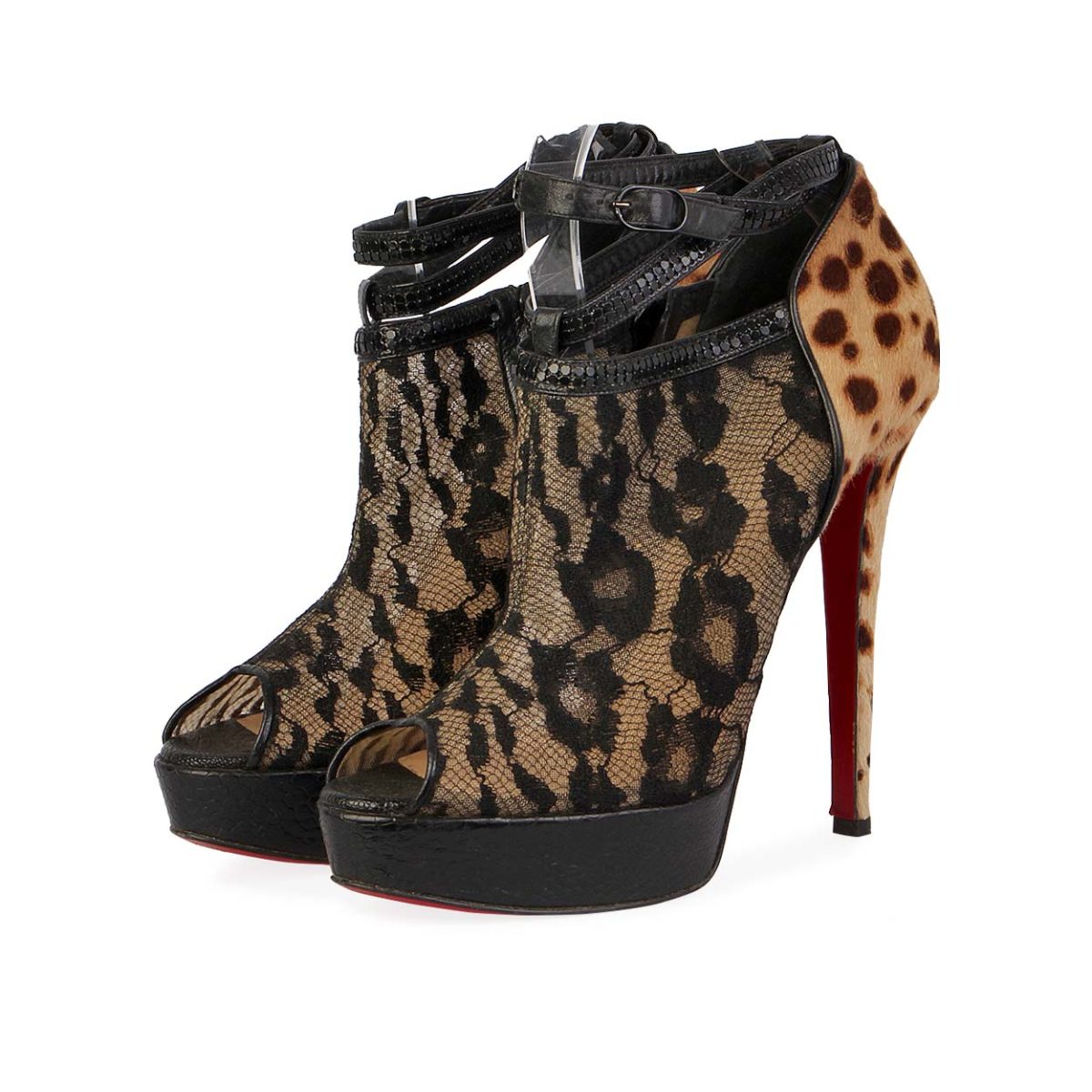 christian louboutin pony hair boots