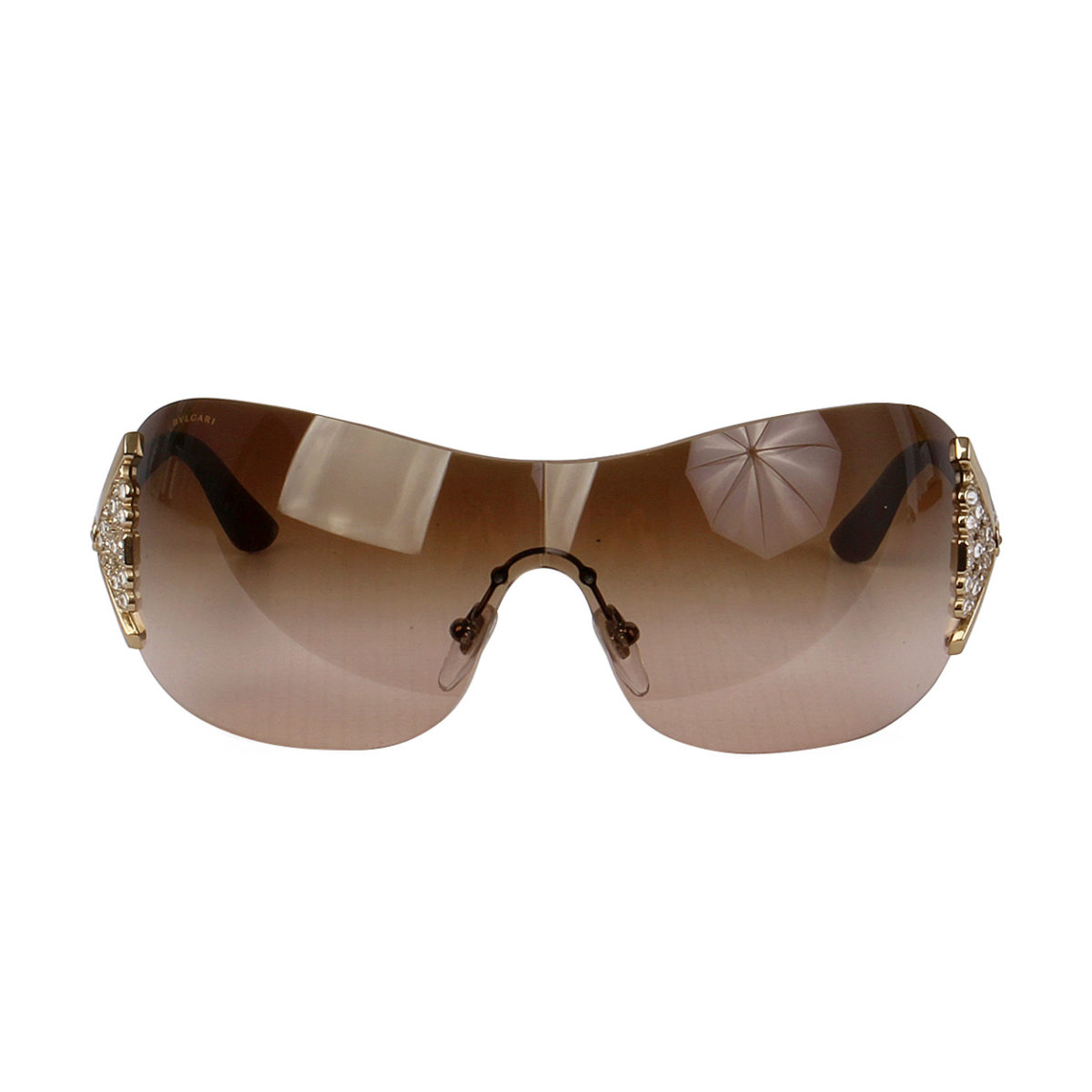 Bvlgari Crystals Sunglasses 6061b Brown Luxity