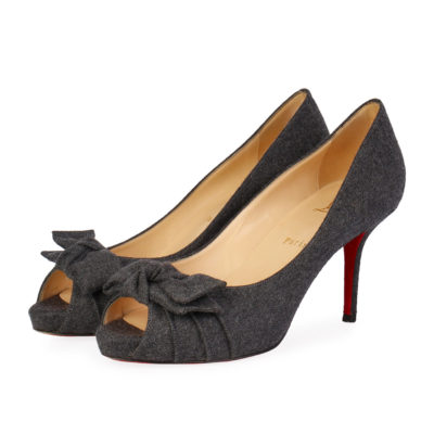 Product CHRISTIAN LOUBOUTIN Flannel Madame Butterfly Pumps Dark Grey - S: 40 (6.5)