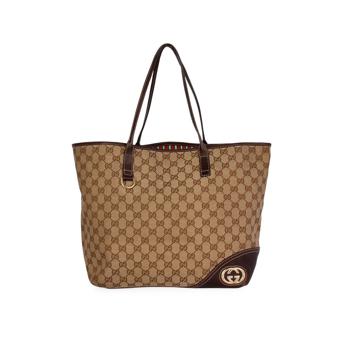 GUCCI GG New Britt Medium Tote Brown | Luxity