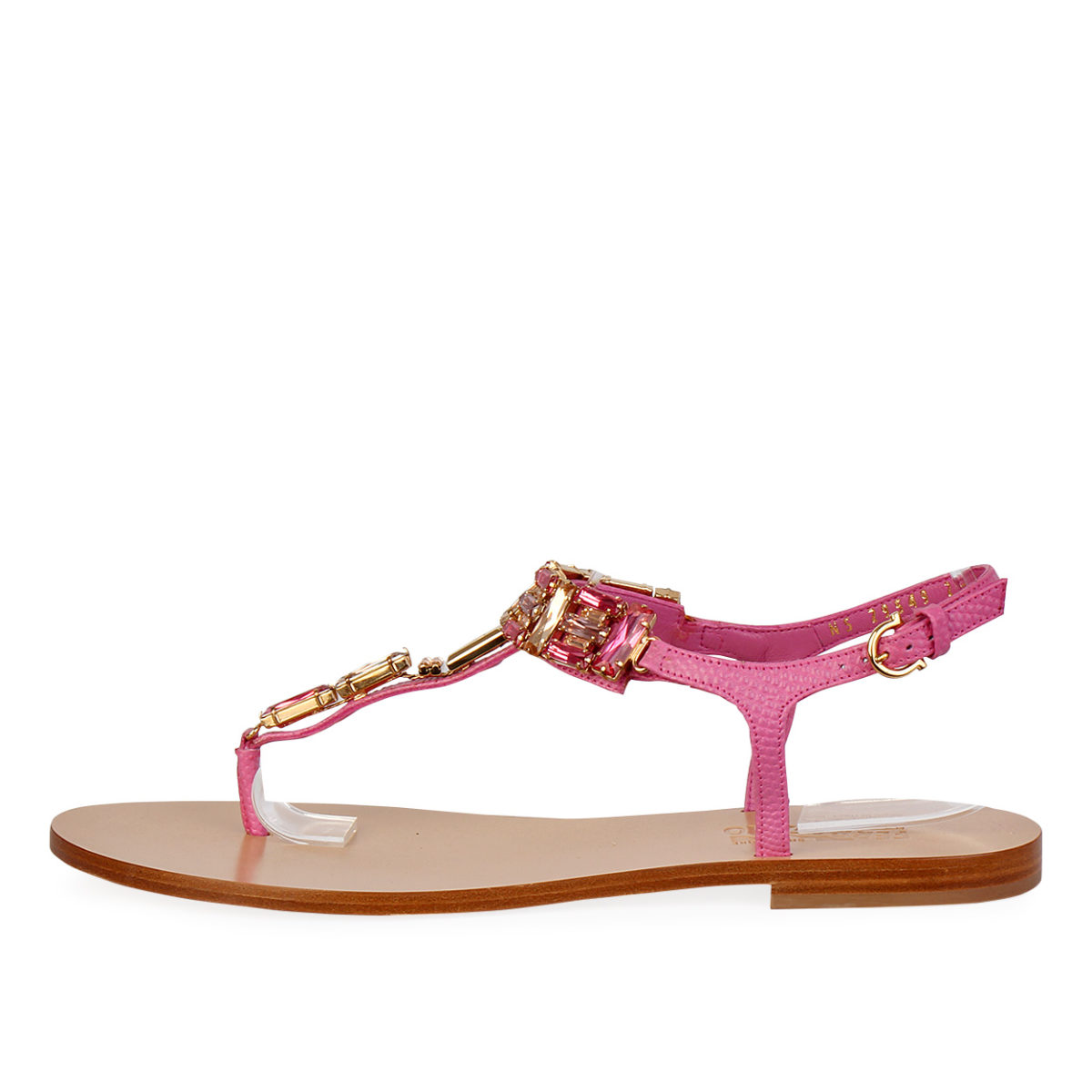 SALVATORE FERRAGAMO Leather Gelsino Sandals Pink - S: 39 (6) - NEW | Luxity
