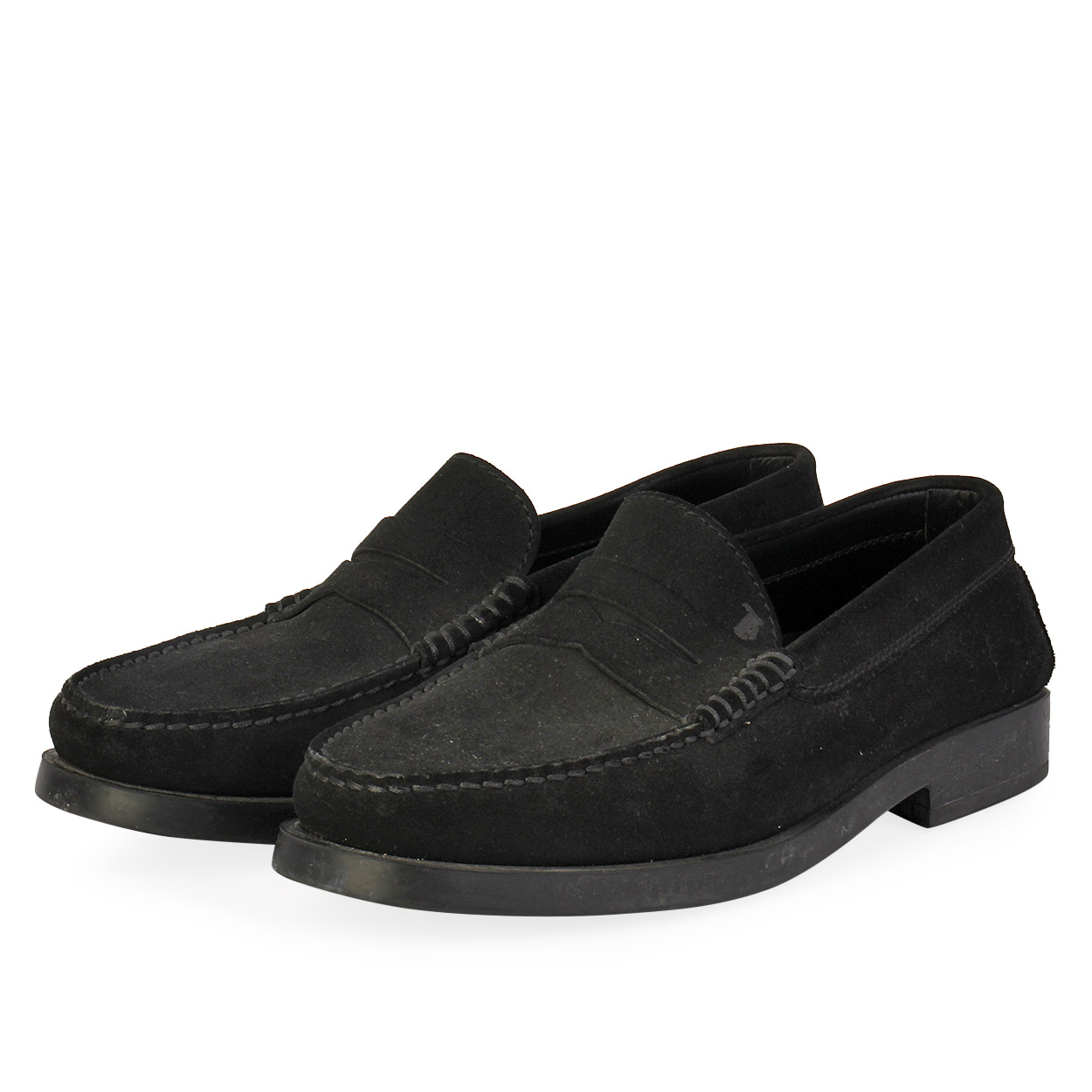 TOD'S Men's Suede Loafers Black - S: 41 (7.5) | Luxity