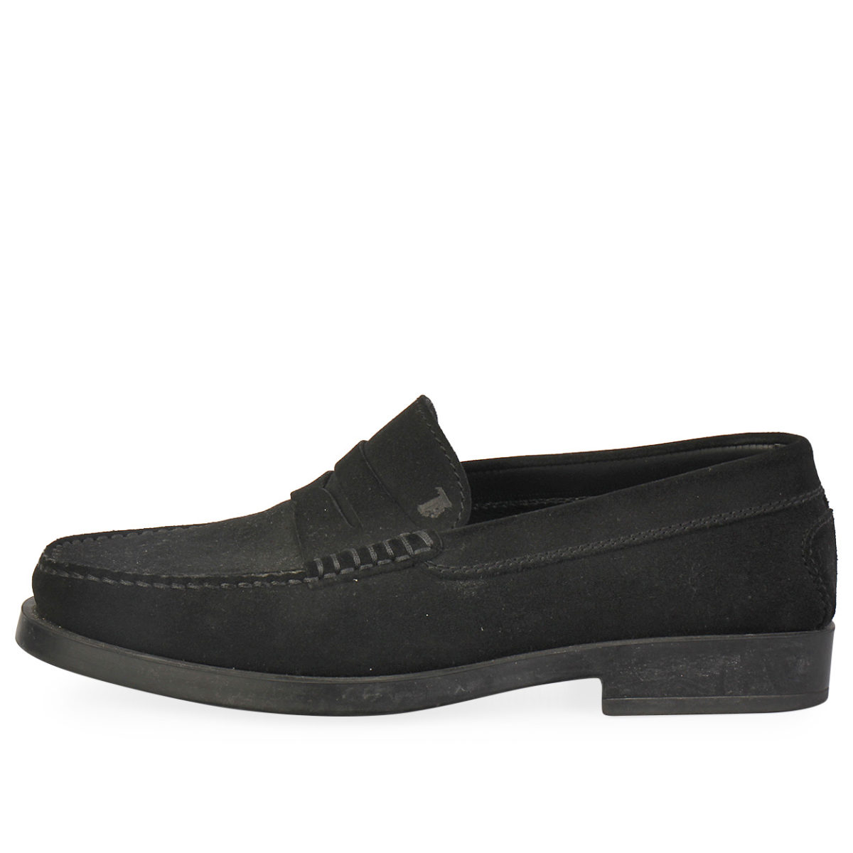 TOD'S Men's Suede Loafers Black - S: 41 (7.5) | Luxity