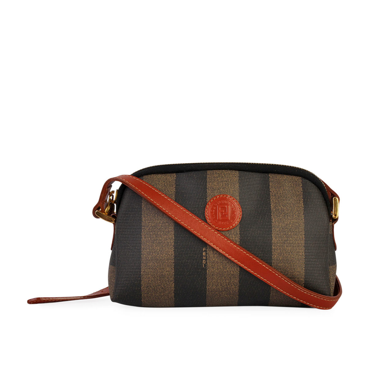 FENDI Pequin Crossbody Bag Brown | Luxity