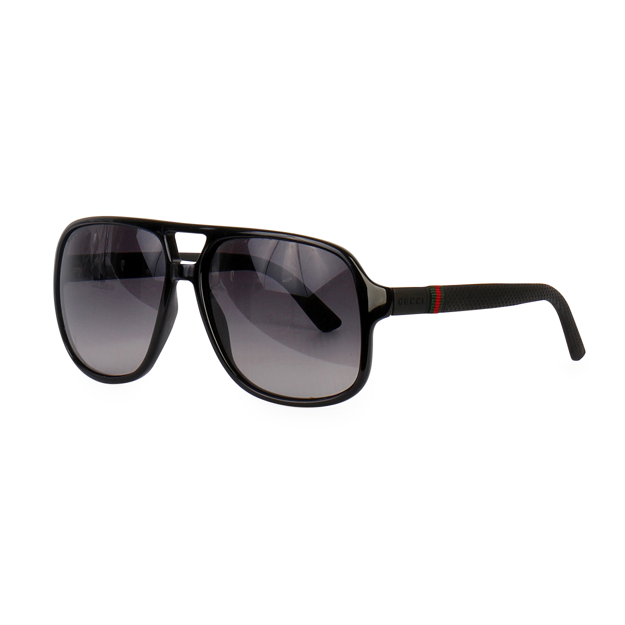 GUCCI Gradient Lense Aviator Sunglasses GG 1115/S Black | Luxity