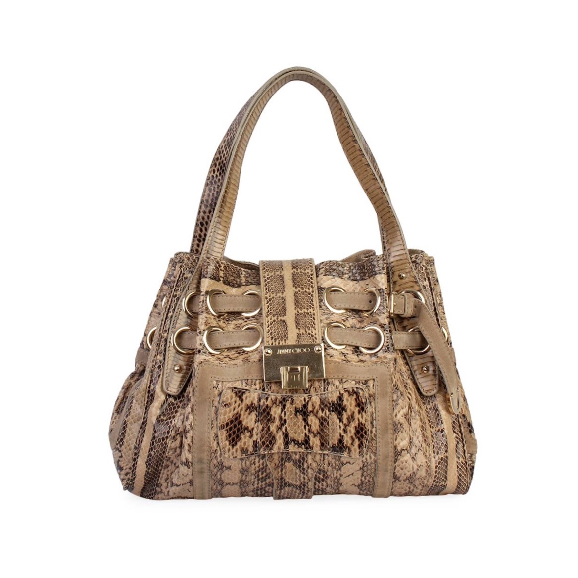 jimmy choo snakeskin purse