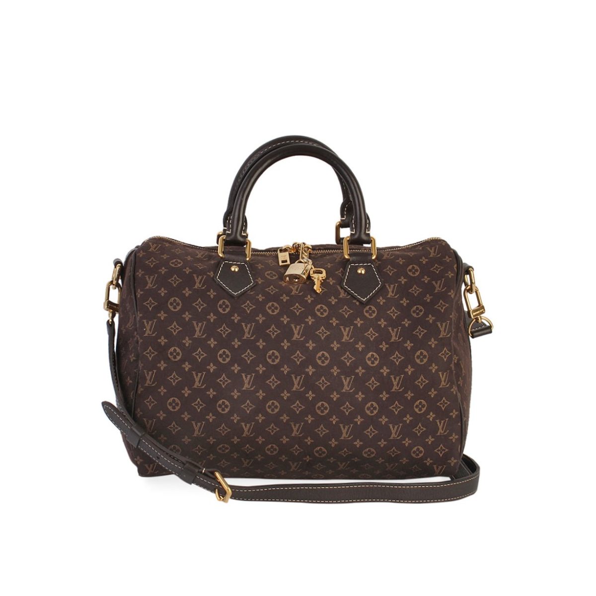 Louis Vuitton Speedy Bandouliere Monogram Nano Brown in Coated