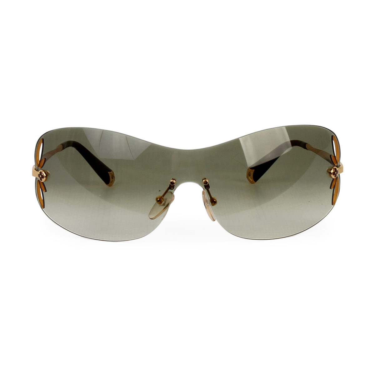 LOUIS VUITTON Lily Mask Sunglasses Z0540U Gold | Luxity