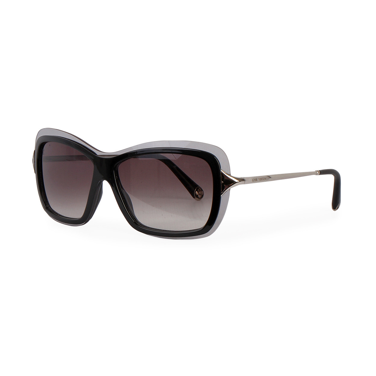 Louis Vuitton Silver/Black Z0493W Poppy Frame Sunglasses Louis Vuitton
