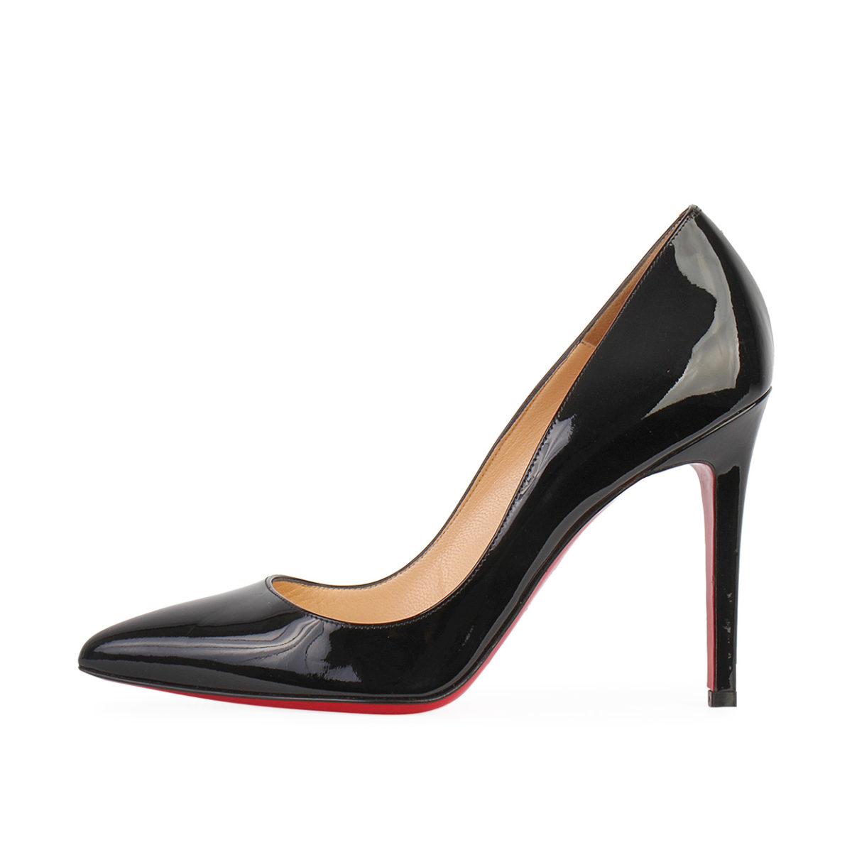 CHRISTIAN LOUBOUTIN Patent Pigalle Pumps Black - S: 37 (4) | Luxity