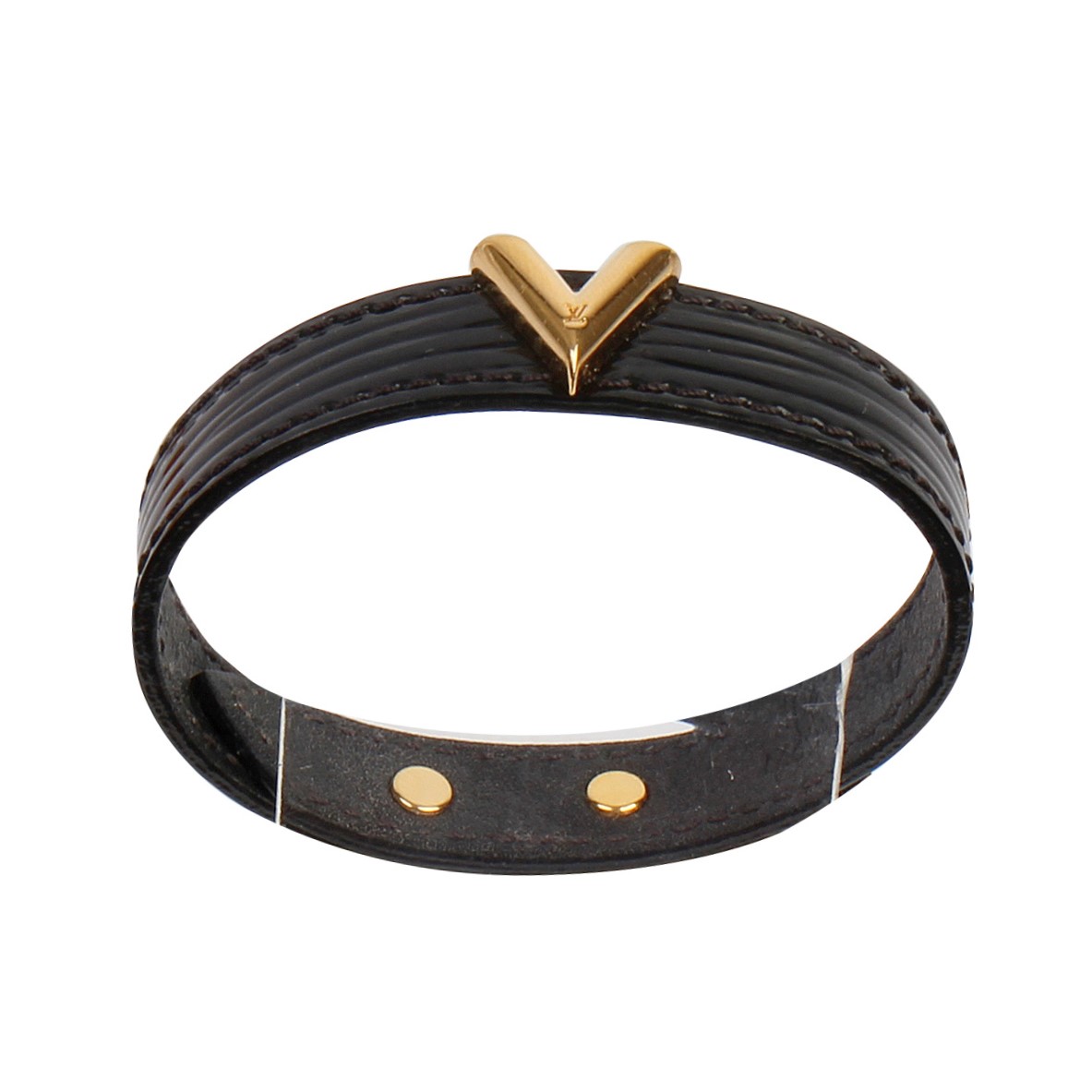 LOUIS VUITTON Epi Essential V Bracelet Black | Luxity