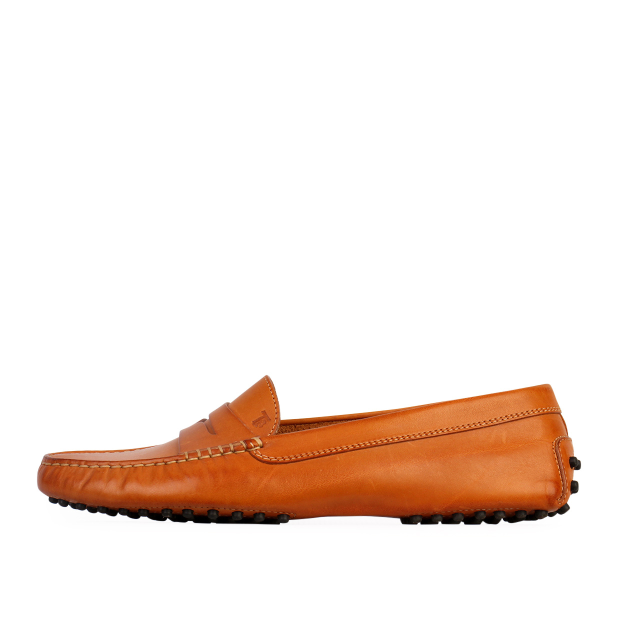 TOD'S Leather Gommino Loafers Tan - S: 40.5 (7) | Luxity