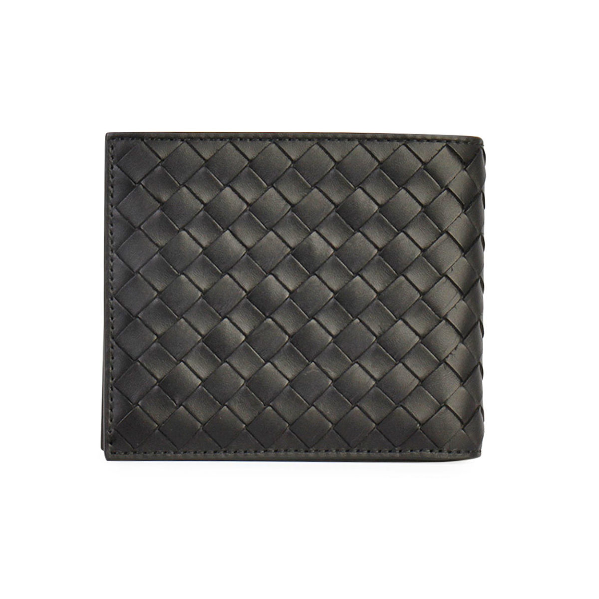 BOTTEGA VENETA Intrecciato Leather Bifold Wallet Black - NEW | Luxity