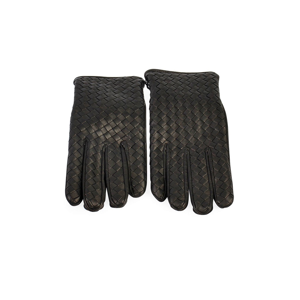 BOTTEGA VENETA Intrecciato Leather Gloves Black - NEW | Luxity