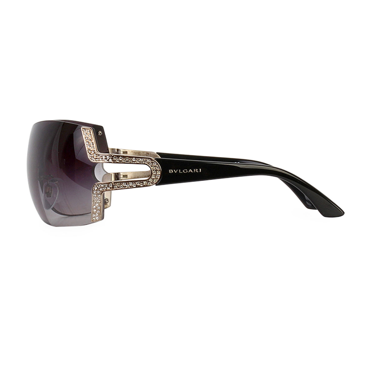BVLGARI Rhinestones Sunglasses 6038 B Brown | Luxity