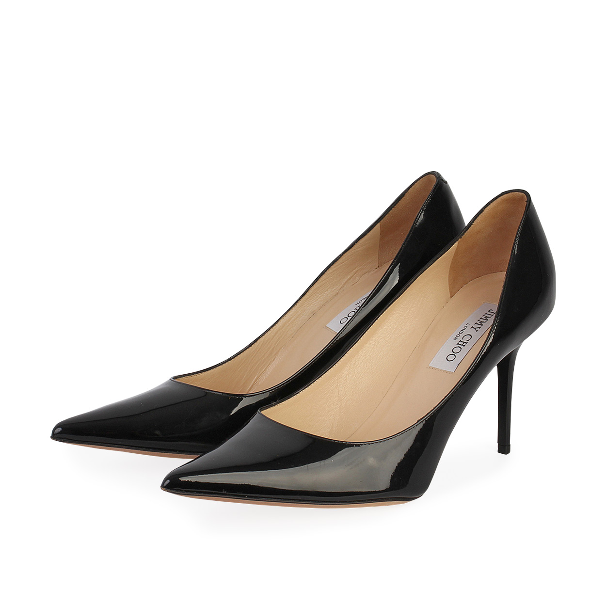 JIMMY CHOO Patent Leather Romy Pumps Black - S: 41.5 (7.5) | Luxity