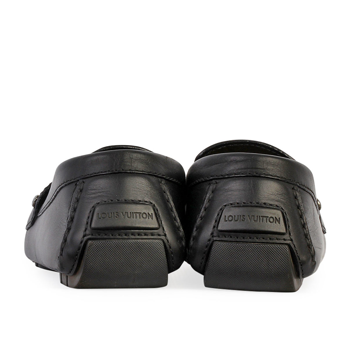 Louis Vuitton Black Leather Driver Loafers Size 42.5 Louis Vuitton