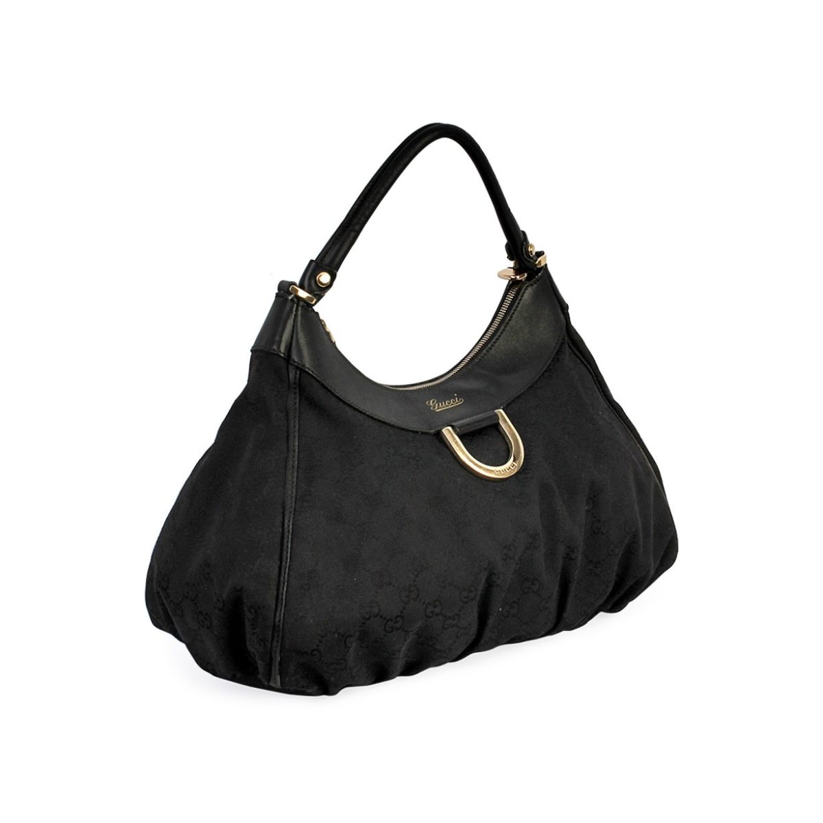 GUCCI GG D Ring Large Hobo Black | Luxity