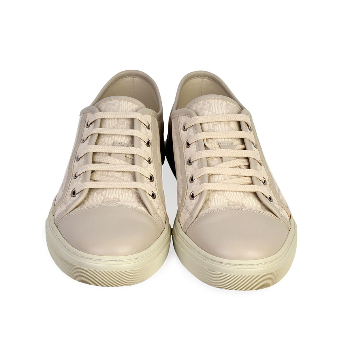 gucci white canvas sneakers