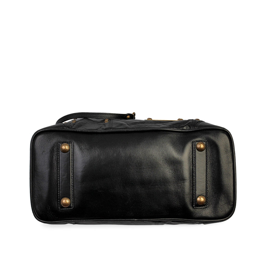 LOUIS VUITTON Lambskin Leather Riveting Bag Black - Limited Edition ...