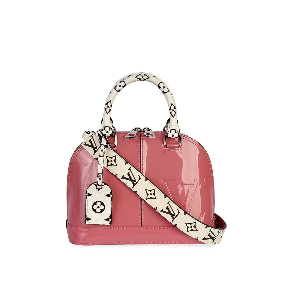 Louis Vuitton Alma Lisse Leather Satchel Crossbody Bag
