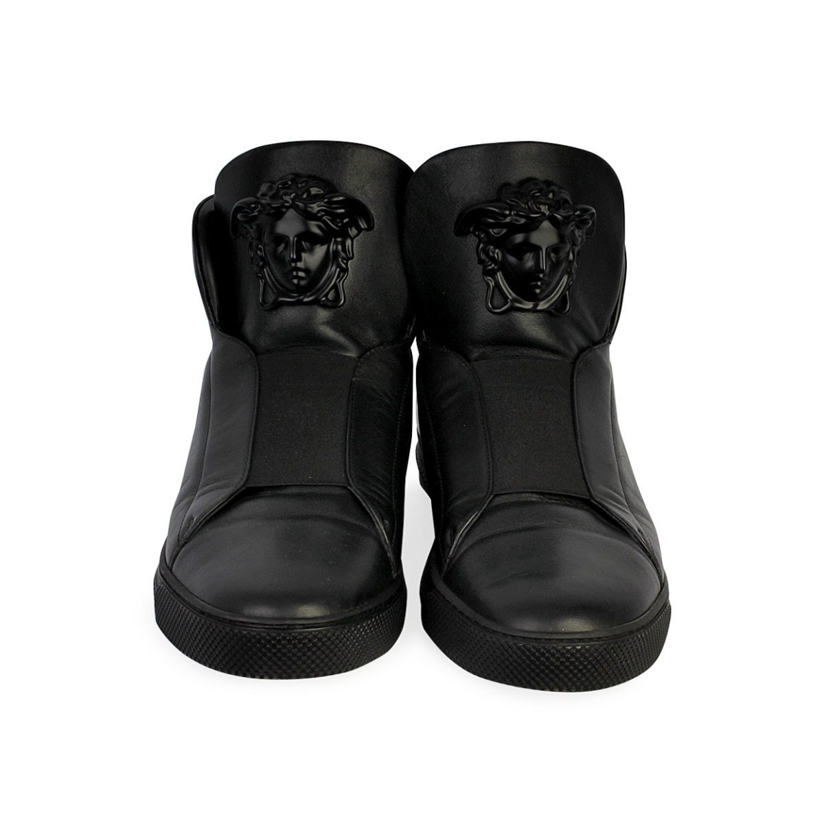VERSACE Palazzo Medusa High Top Sneakers Black - S: 45 (10.5) | Luxity