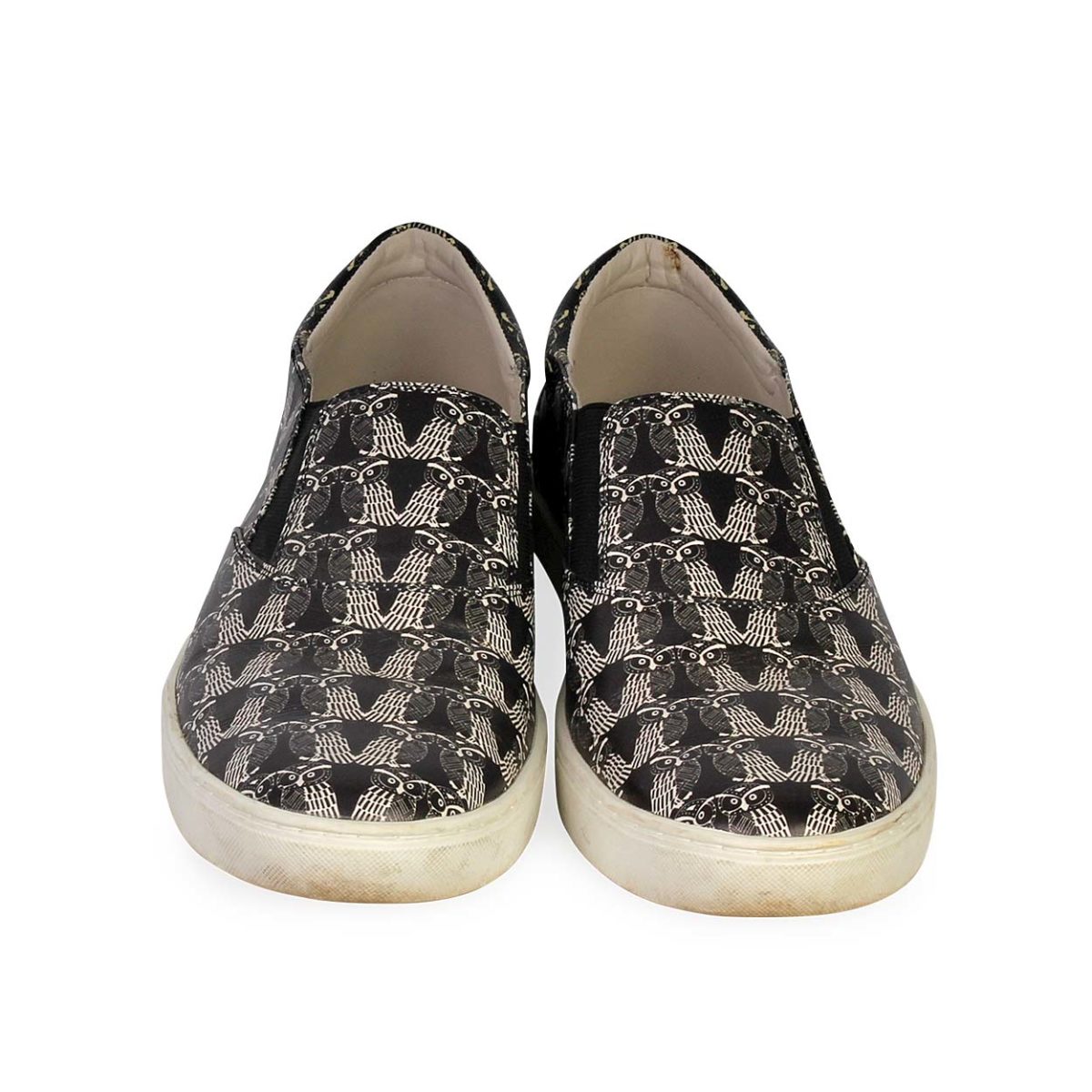 DOLCE & GABBANA Owl Print Slip-On Sneakers - S: 42 (8) | Luxity
