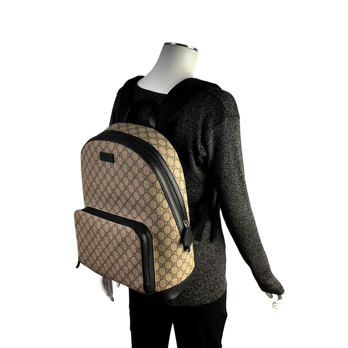 all black gucci backpack