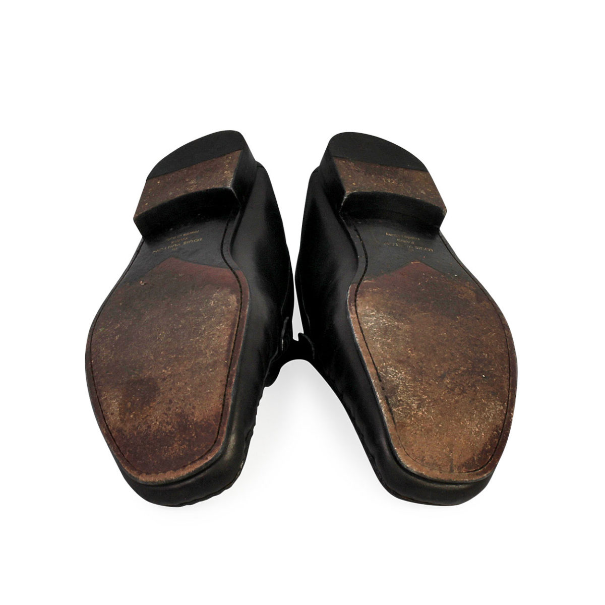 LOUIS VUITTON Leather Monte Carlo Moccasins Black - S: 46 (11) | Luxity