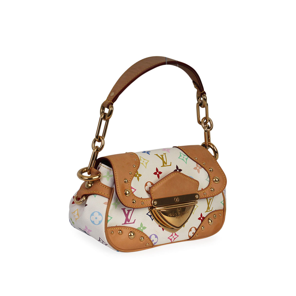 LOUIS VUITTON Multicolor Beverly PM White | Luxity