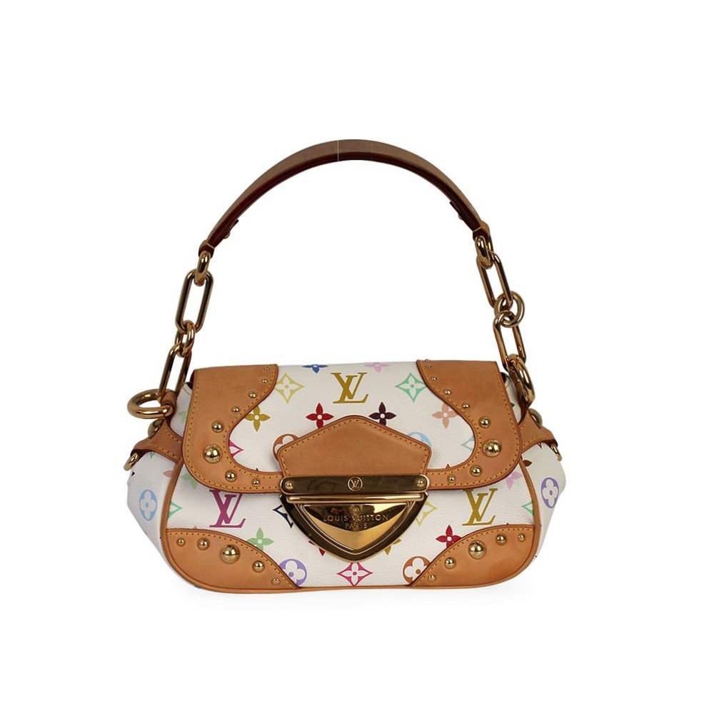 LOUIS VUITTON Multicolor Beverly PM White | Luxity