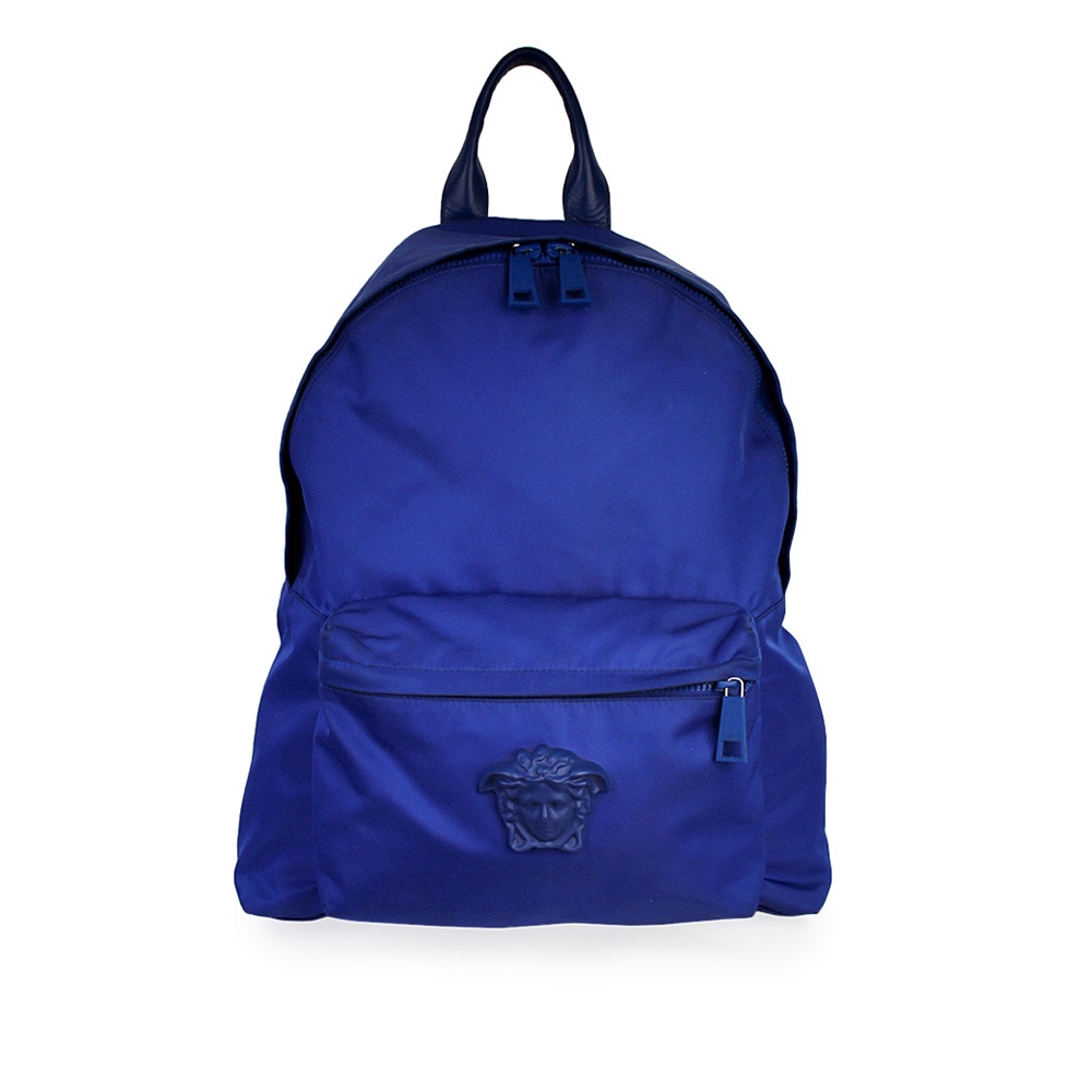 blue versace backpack