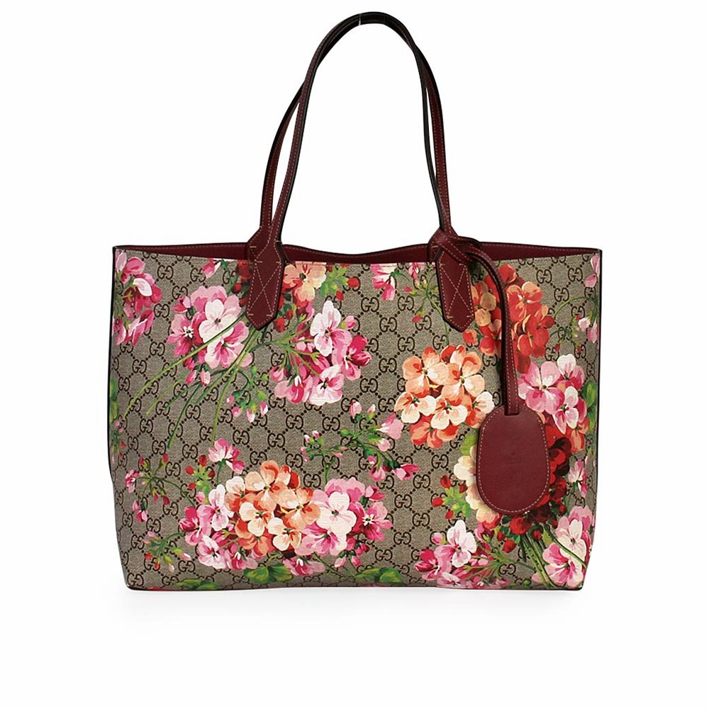 GUCCI GG Blooms Reversible Tote | Luxity