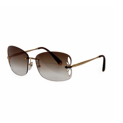 LOUIS VUITTON Lily Sunglasses Z0371U Brown Glitter 110411