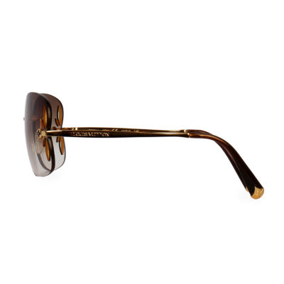 LOUIS VUITTON Lily Sunglasses Z0371U Brown Glitter 110411