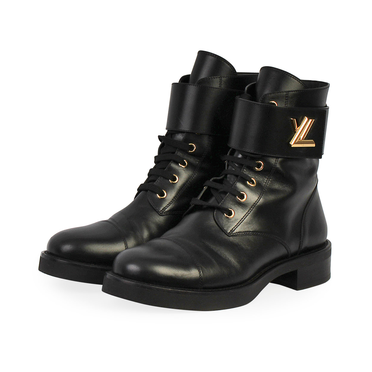 LOUIS VUITTON Wonderland Ranger Boots Black - S: 39 (6) | Luxity
