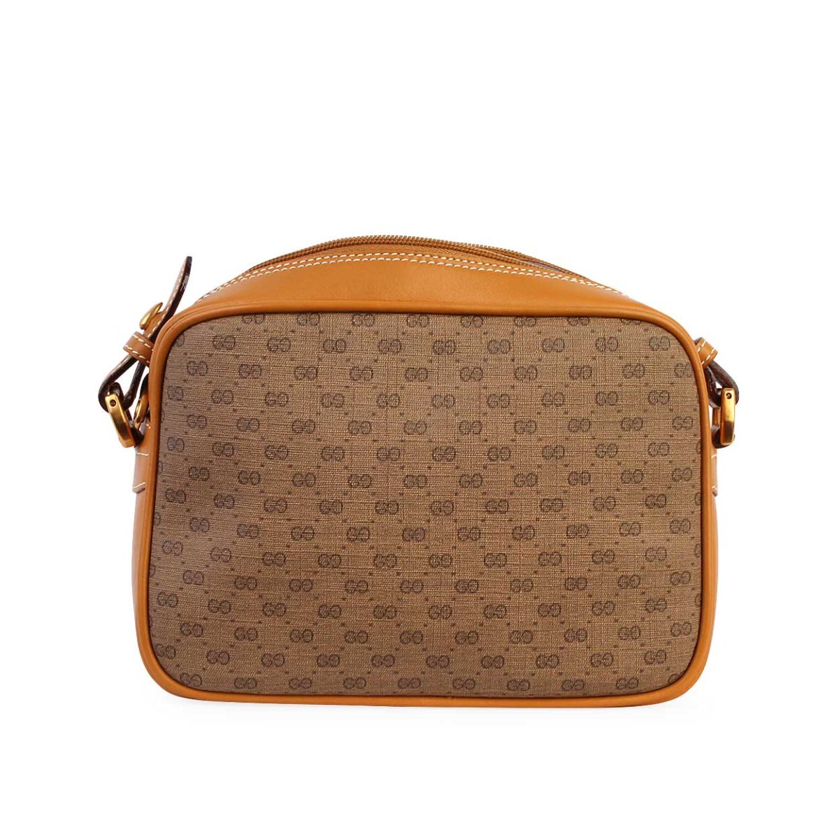 GUCCI Vintage Micro GG Crossbody Bag Tan | Luxity