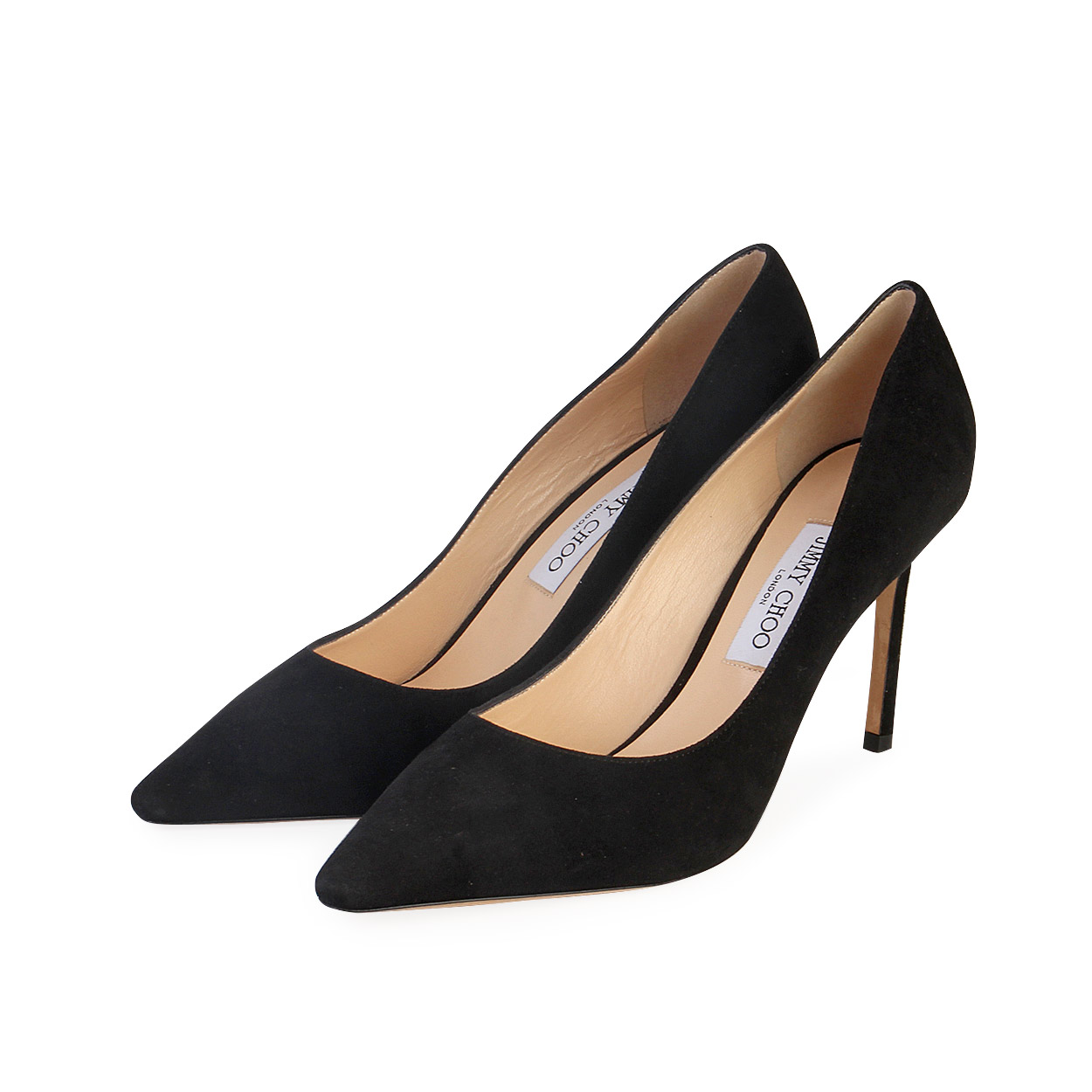 JIMMY CHOO Suede Pumps Black - S: 40 (6.5) - NEW | Luxity