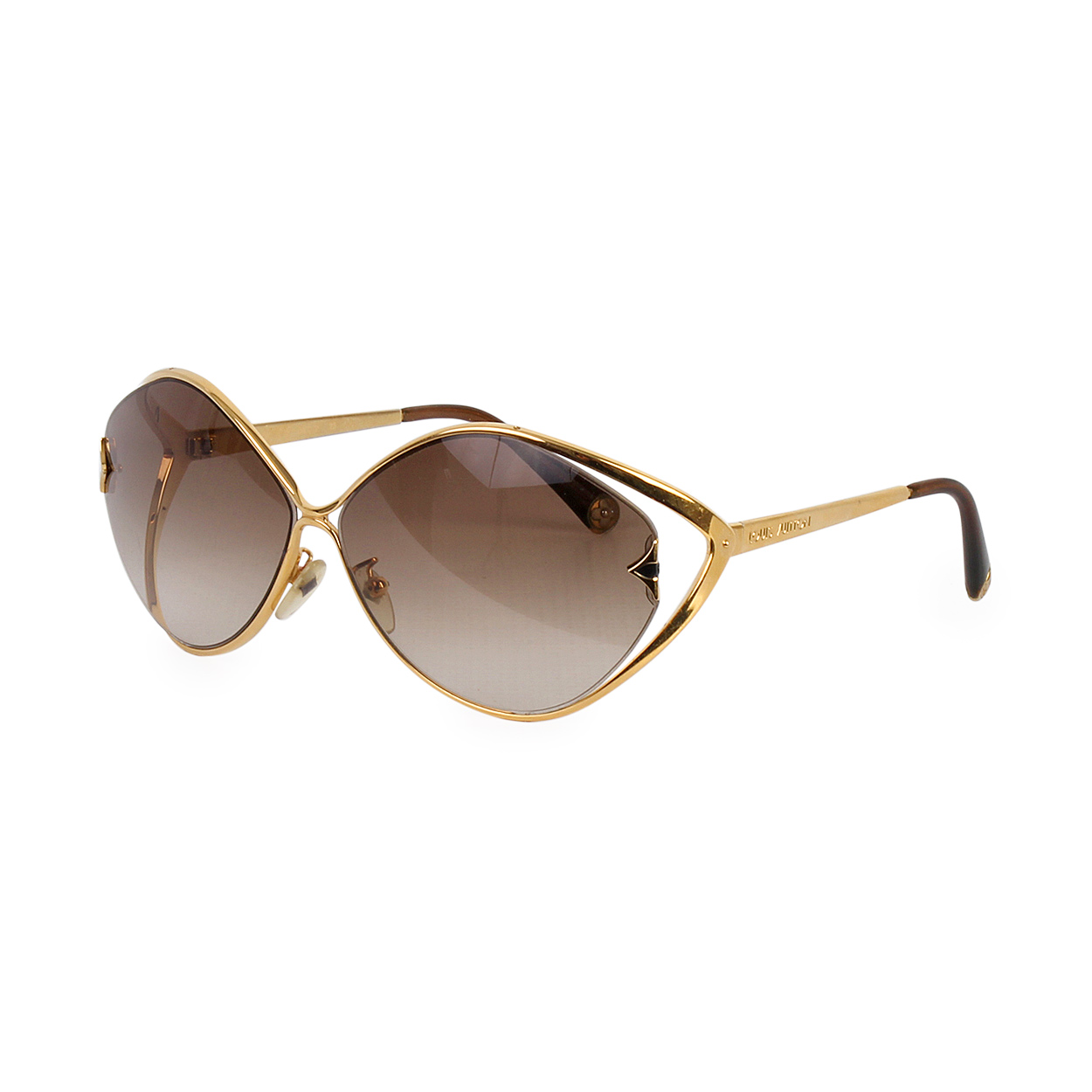 LOUIS VUITTON Laurel Sunglasses Z0410U 92W Gold | Luxity