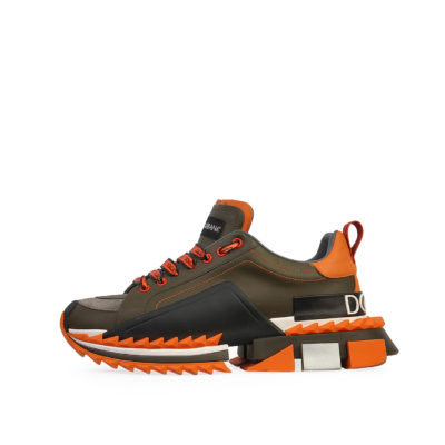 DOLCE & GABBANA Super King Sneakers Green/Orange - S:  () | Luxity