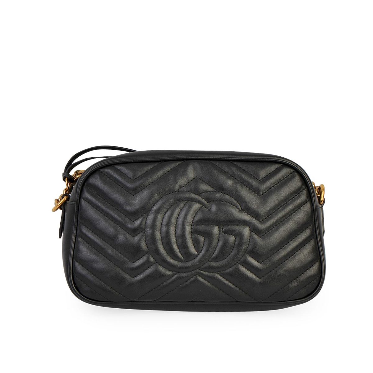 GUCCI Marmont Matelasse Small Shoulder Bag Black | Luxity