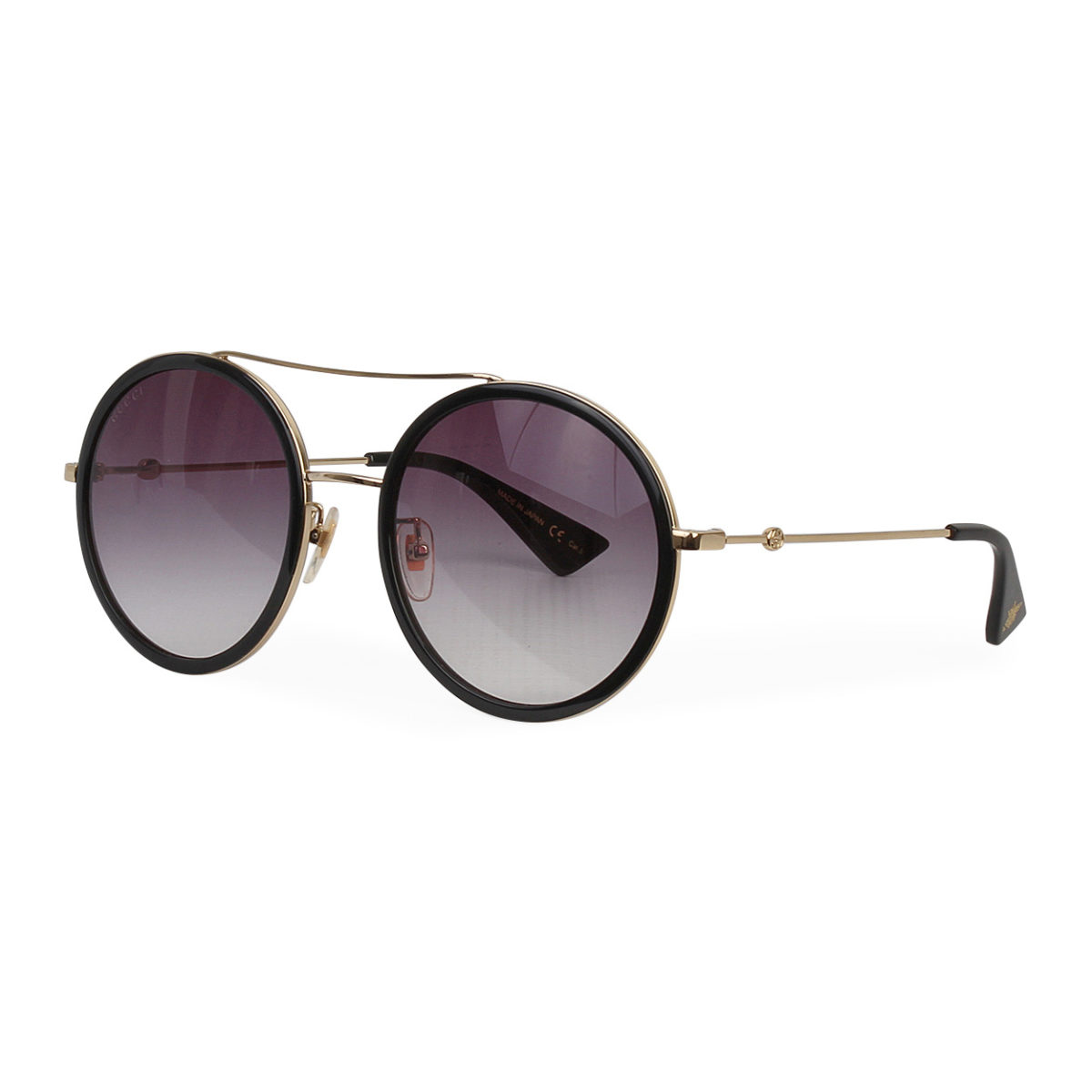 Gucci Round Sunglasses Gg0061s Black Luxity