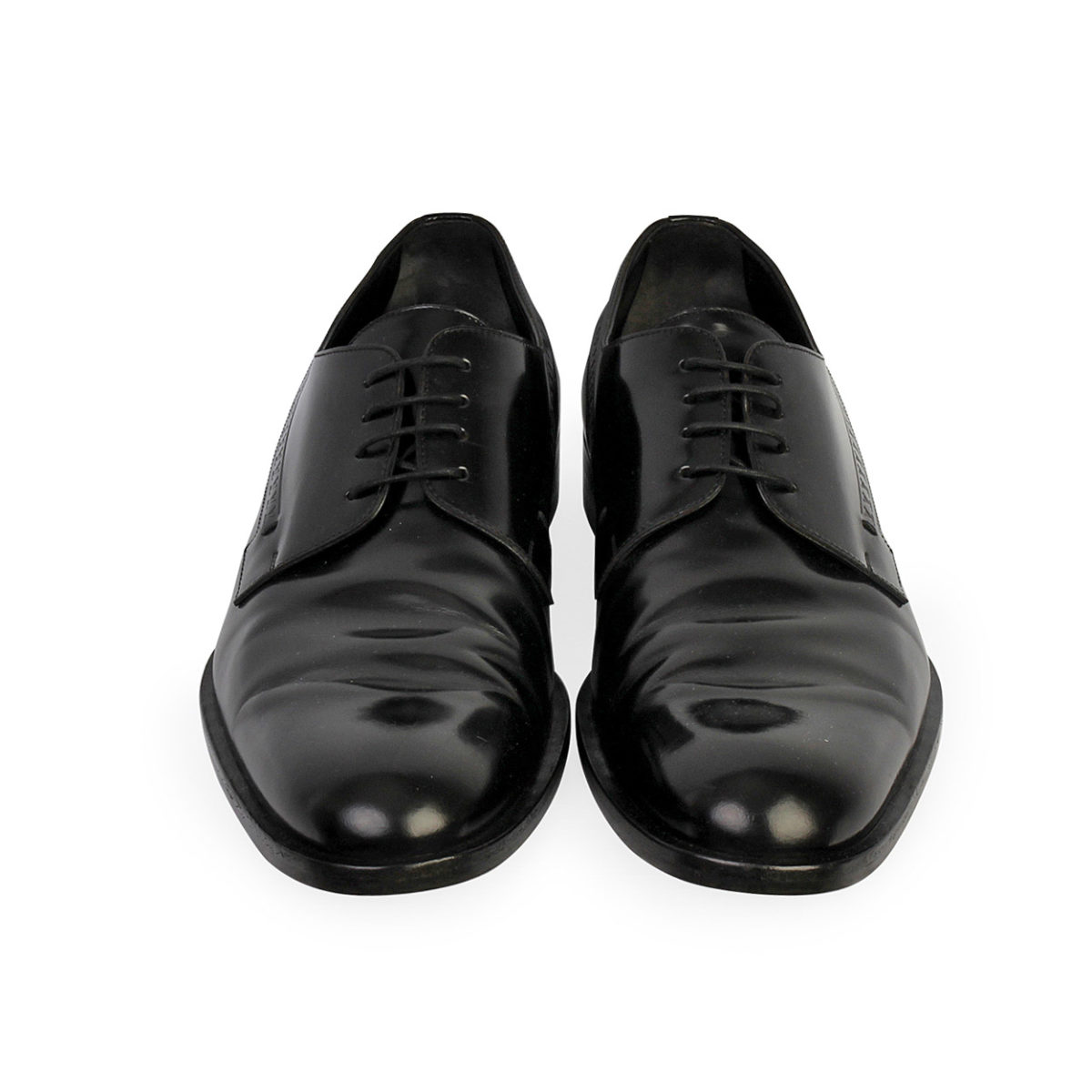 LOUIS VUITTON Leather Lace Up Brogues Black - S: 42 (8) | Luxity