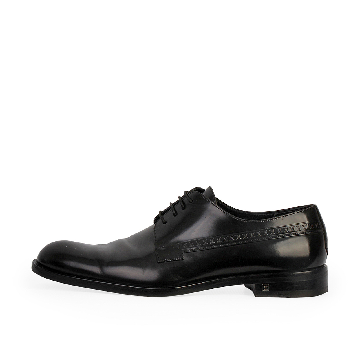 LOUIS VUITTON Leather Lace Up Brogues Black - S: 42 (8) | Luxity