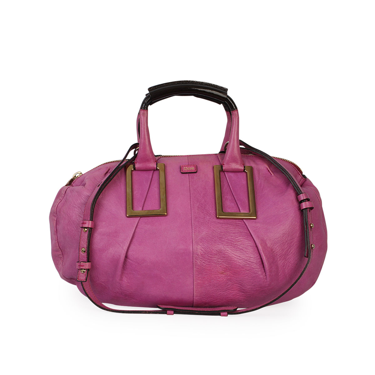 CHLOE Leather Medium Ethel Satchel Pink | Luxity