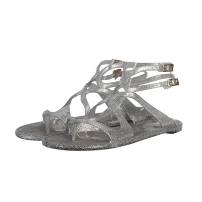 Product JIMMY CHOO Lance Jelly Sandals Silver Sparkle - S: 39 (6)