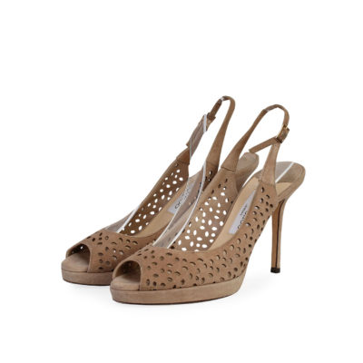 Product JIMMY CHOO Suede Nova Perforated Pumps Beige - S: 39 (6)