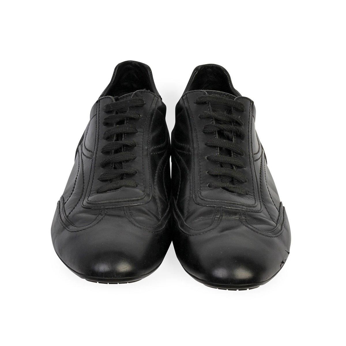LOUIS VUITTON Leather Derby Shoes Black - S: 46 (11) | Luxity