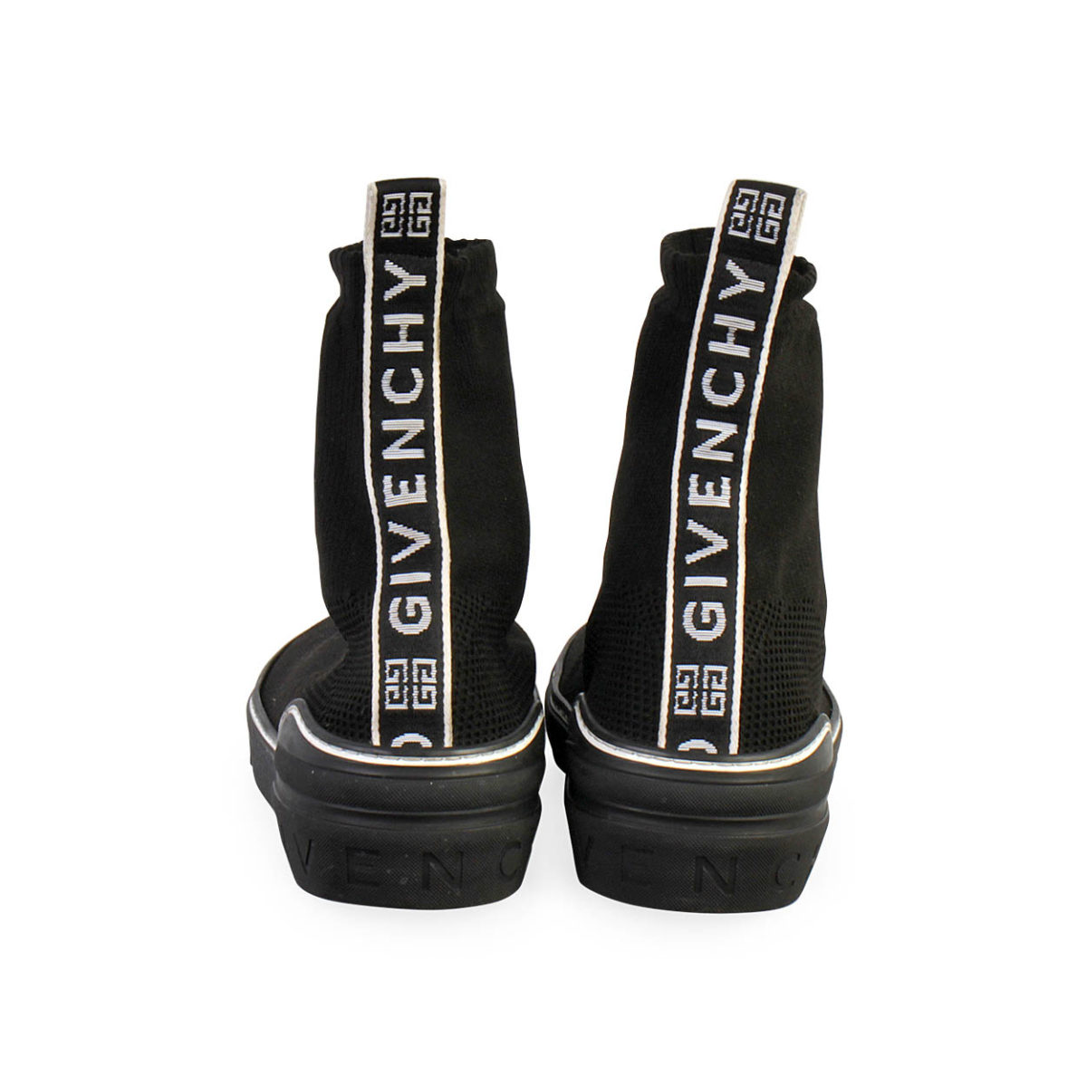 GIVENCHY Elastic George V Sock Sneakers Black - S: 41 (7.5) | Luxity
